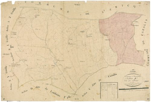 Brassempouy - Section B, feuille 2