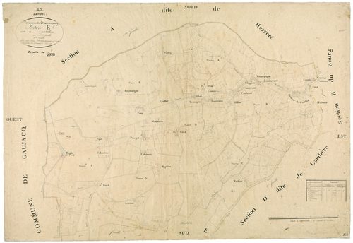 Brassempouy - Section E, feuille 1