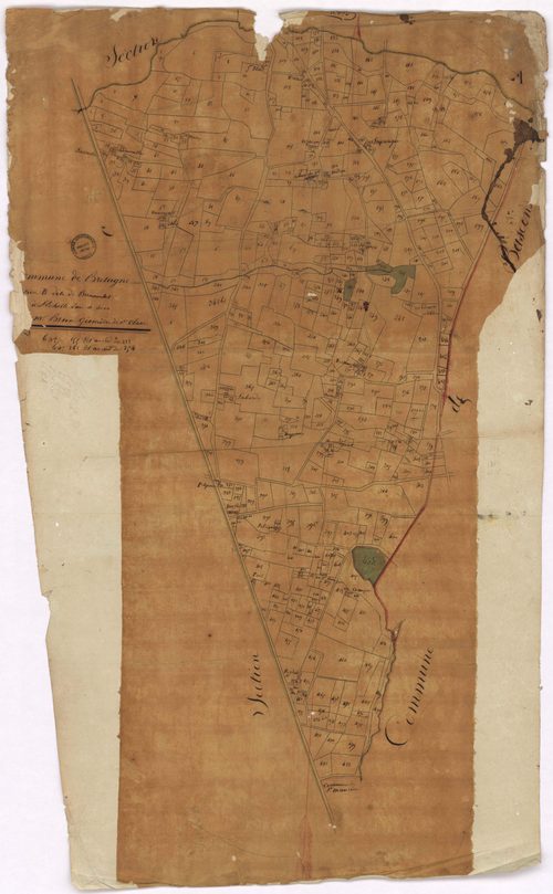 Bretagne-de-Marsan - Section B, dite de Bernauchet, par Brun géomètre