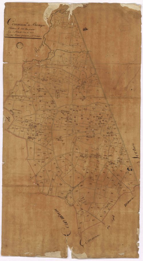 Bretagne-de-Marsan - Section C, dite du Penan, par Brun géomètre