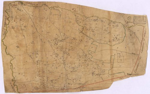 Brocas - Section C, dite d'Hilaire, par Brun géomètre