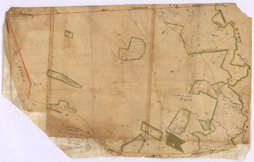 Brocas - Section E, dite de Perrouta, par Brun géomètre