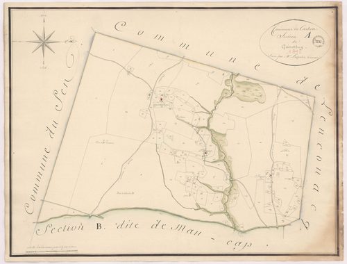 Cachen - Section A, dite de Guirautboy, par Lagrolet géomètre