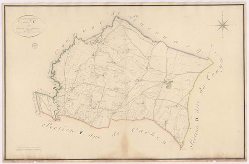 Cachen - Section C, dite du Château de Commet, par Lagrolet géomètre