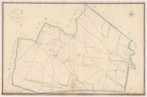 Cachen - Section E, dite de l'Eglise de Guinas, par Lagrolet géomètre