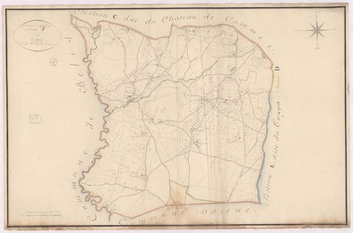 Cachen - Section F, dite de Cachen, par Lagrolet géomètre