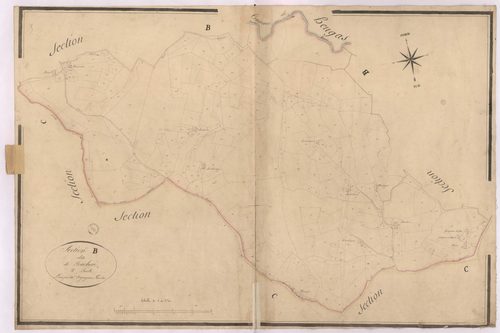 Cagnotte - Section B, dite de Bacheré, 2e feuille, par Vergoignan géomètre