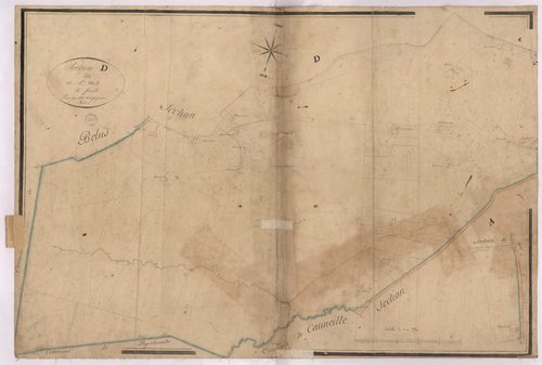 Cagnotte - Section D, dite de St-Urt, 2e feuille, par Vergoignan géomètre