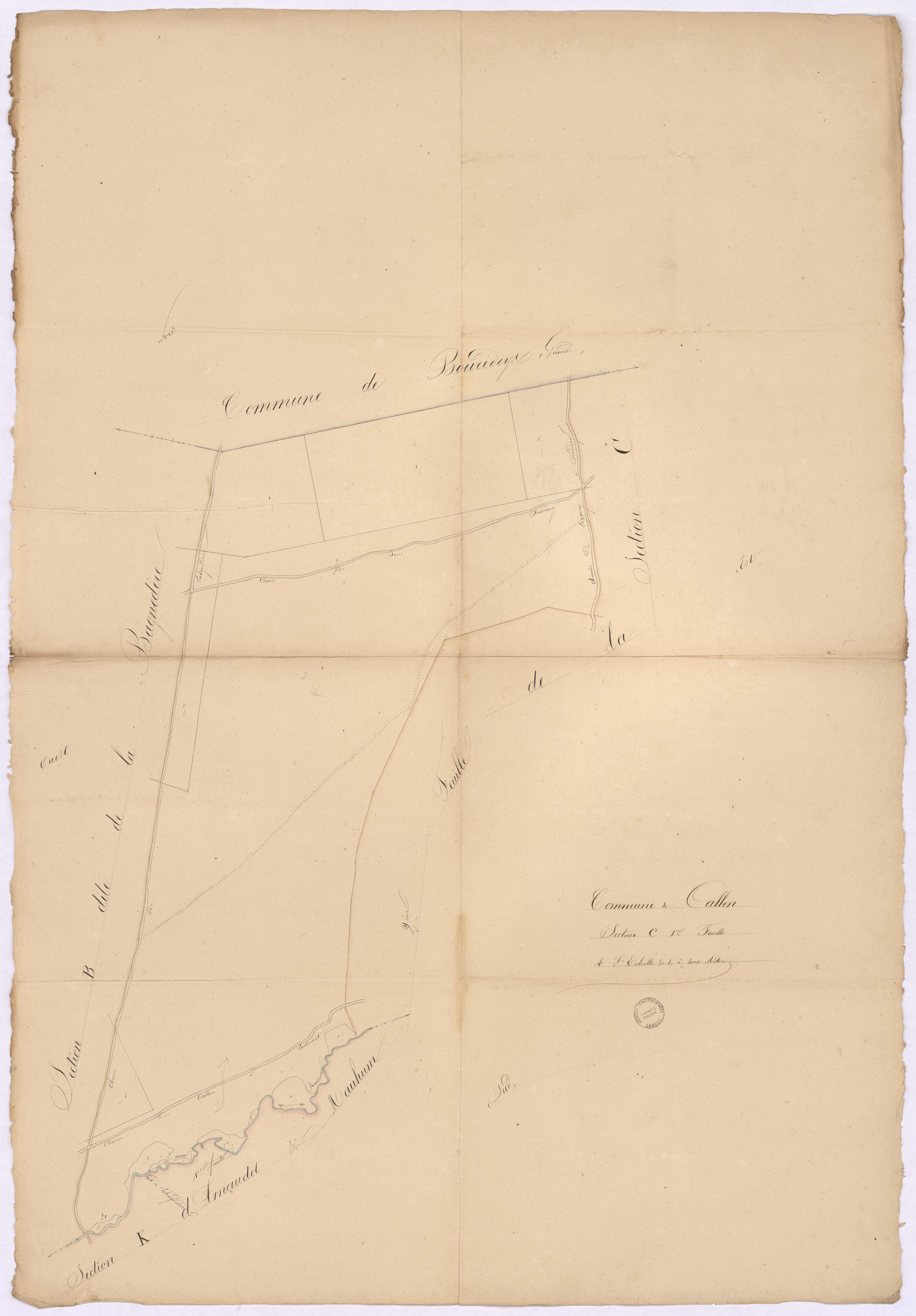 Callen - Section C, dite de Lagassey, 1re feuille