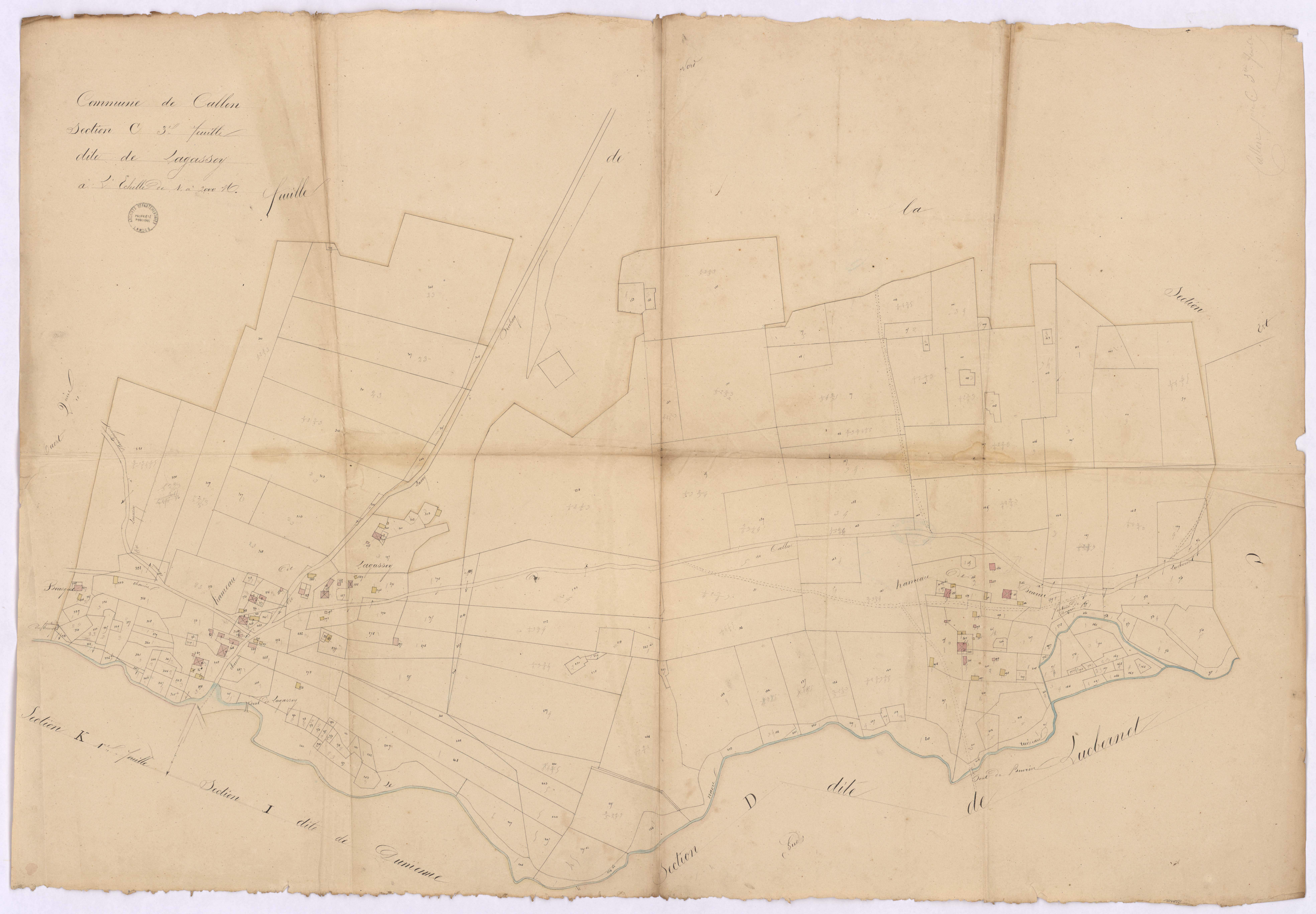 Callen - Section C, dite de Lagassey, 3e feuille