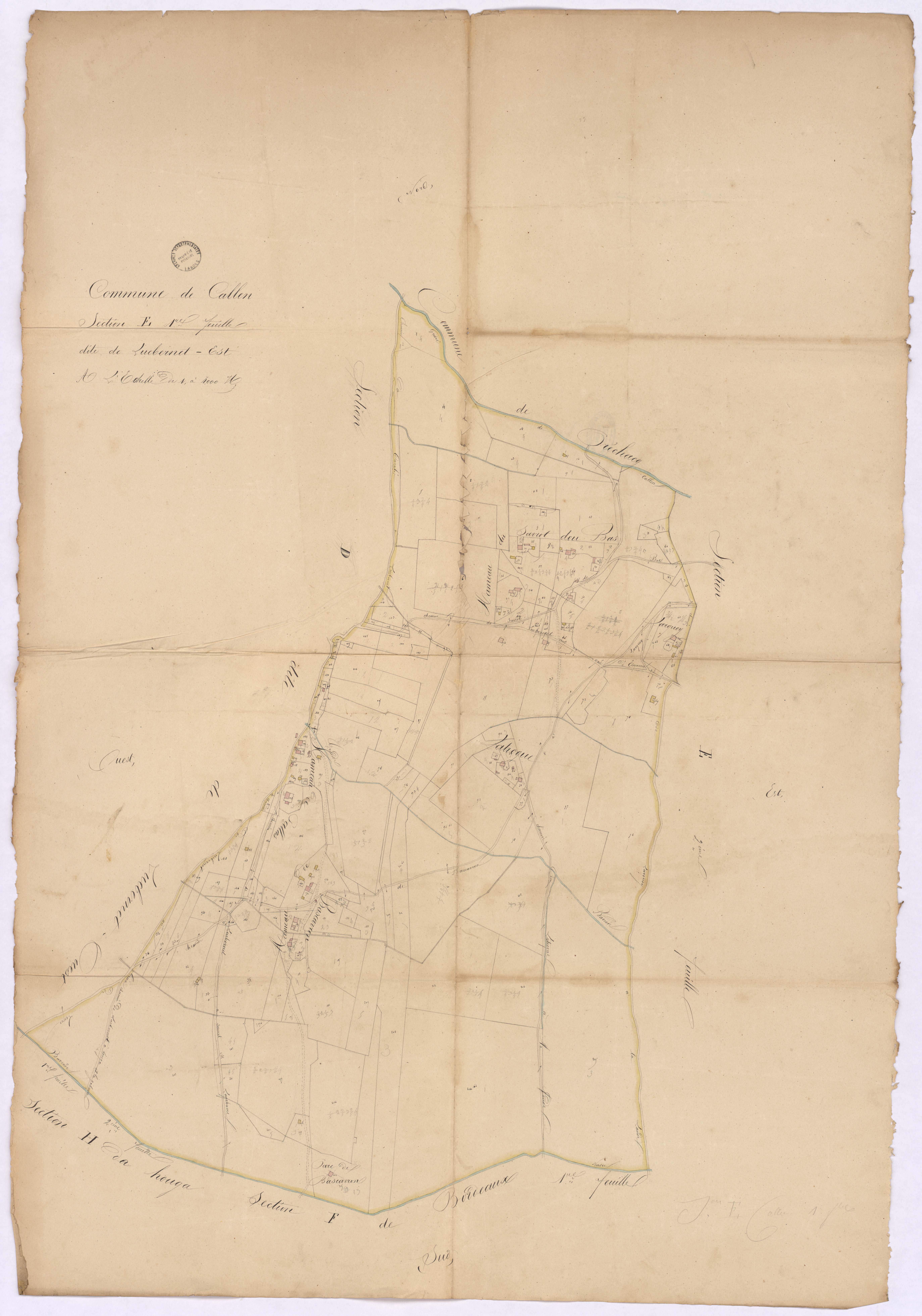 Callen - Section E, dite de Lucbernet-Est, 1re feuille