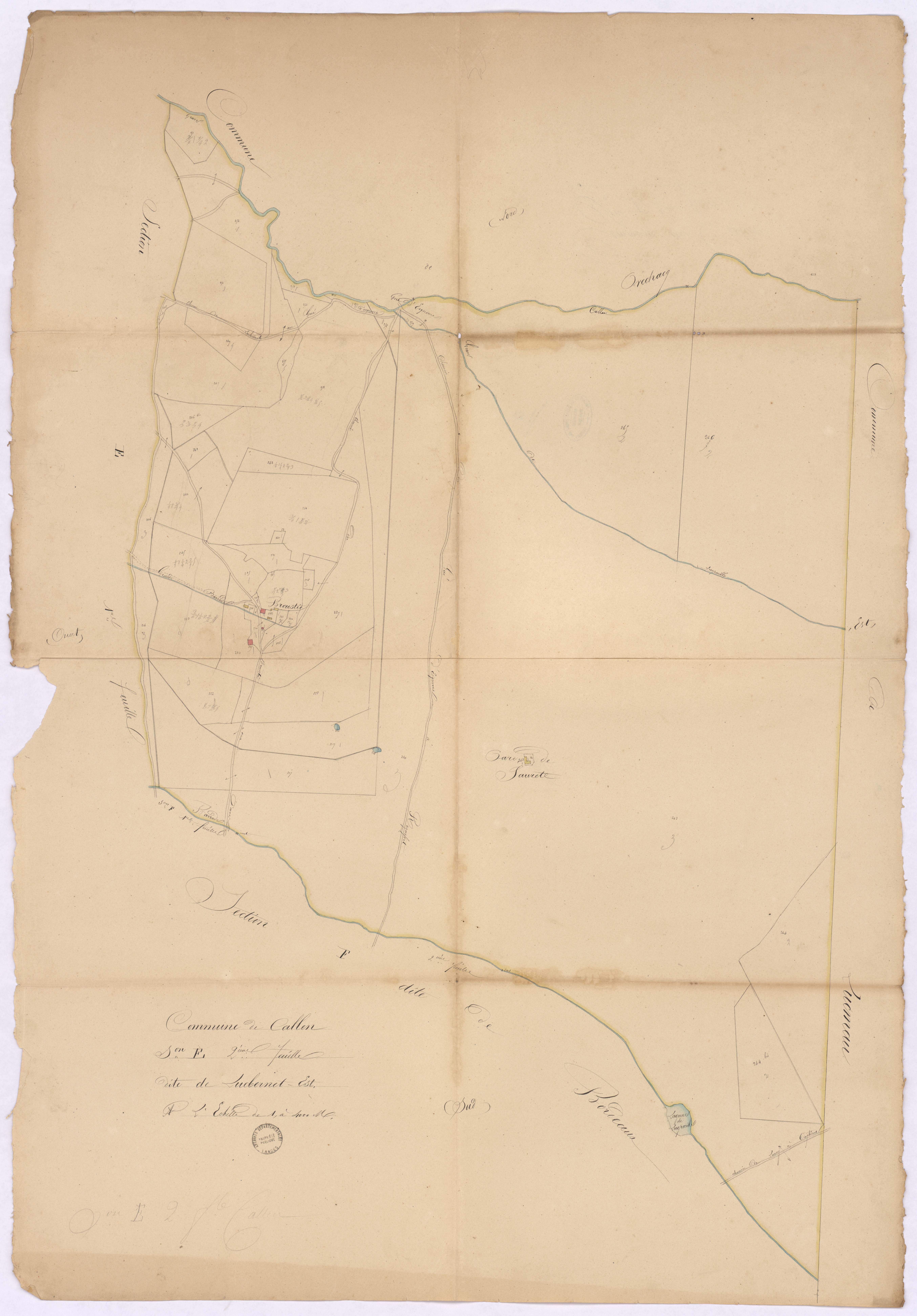 Callen - Section E, dite de Lucbernet-Est, 2e feuille