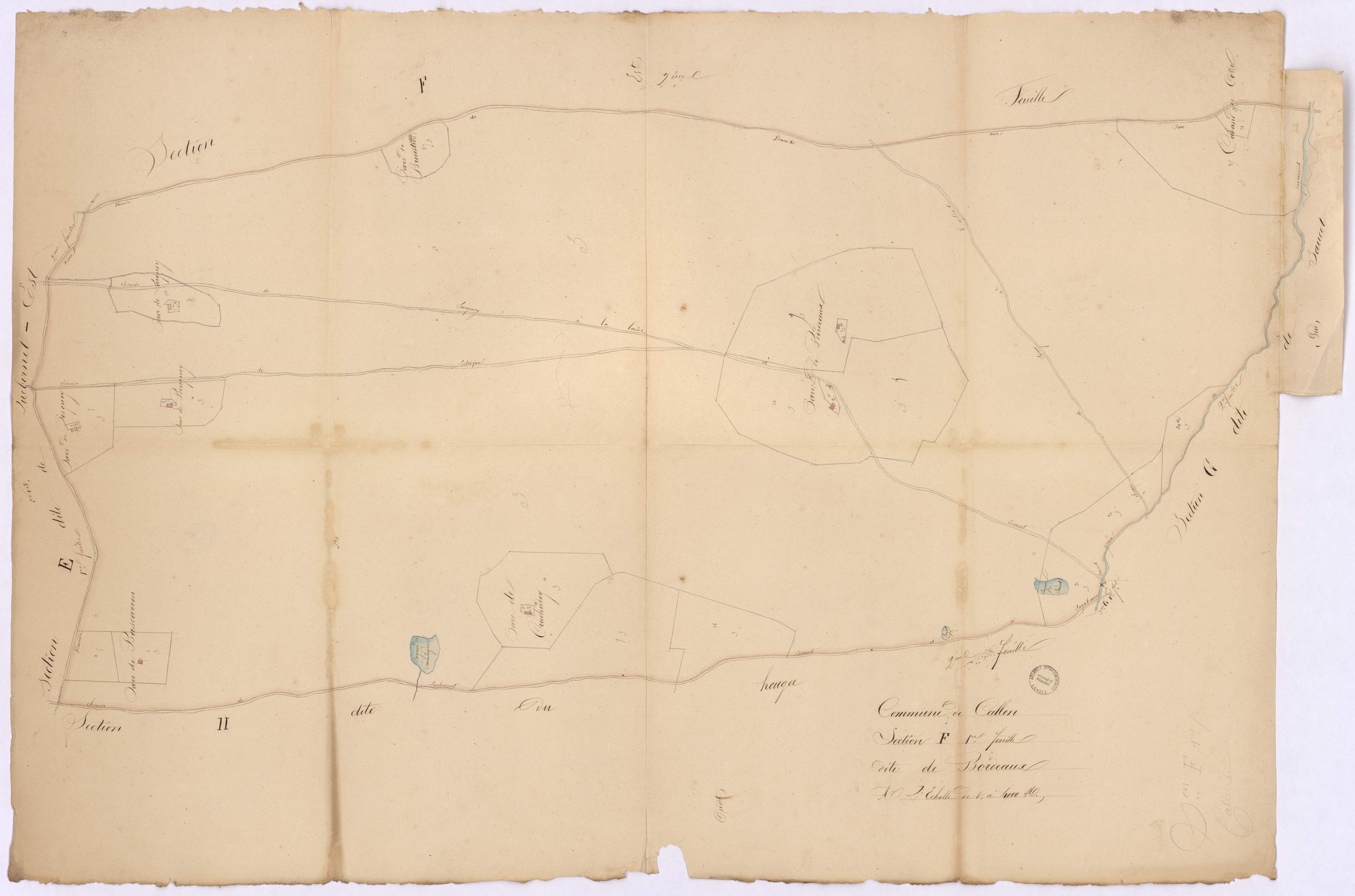 Callen - Section F, dite de Bordeaux, 1re feuille