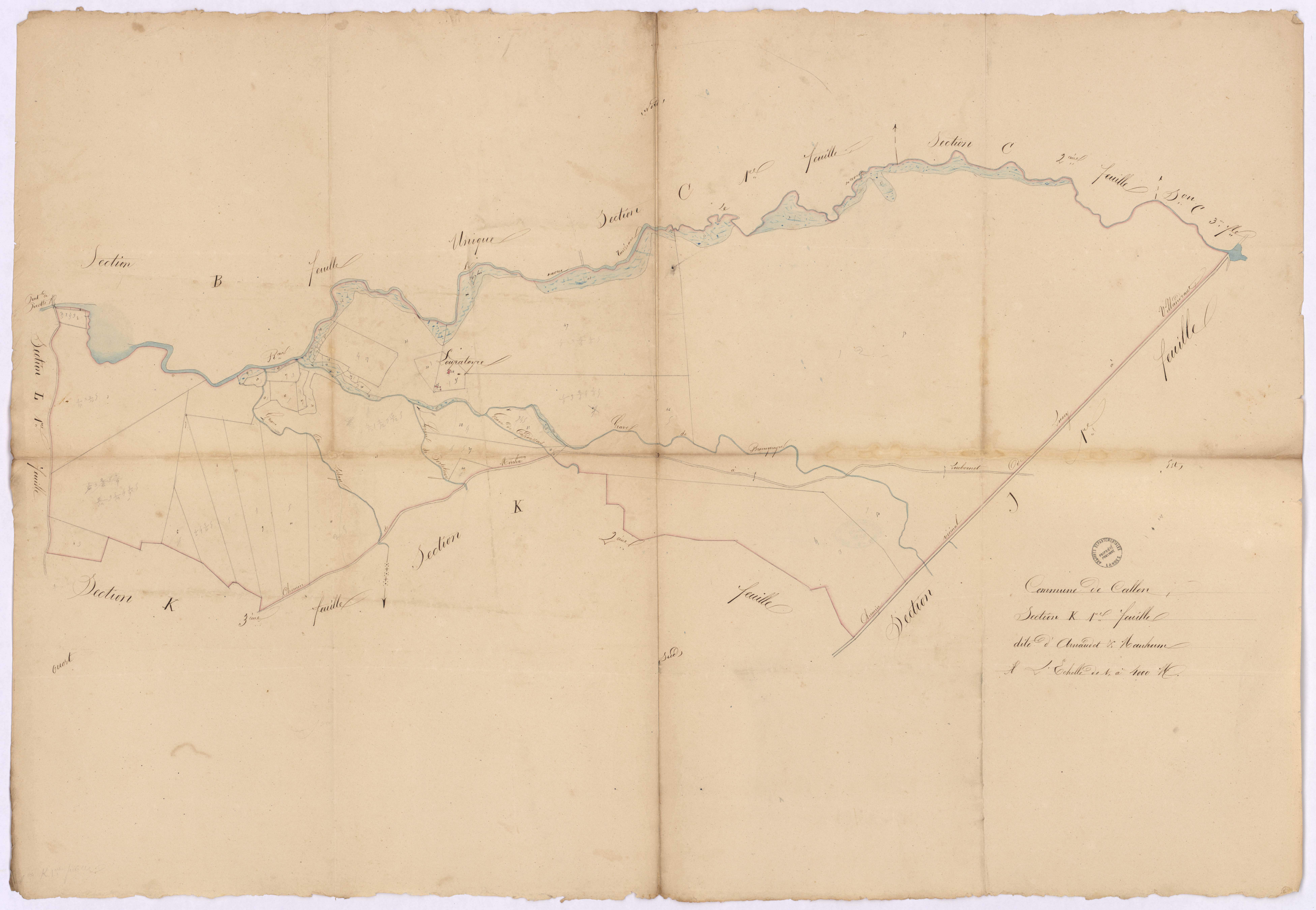 Callen - Section K, dite d'Arnaudet et Mauhum, 1re feuille