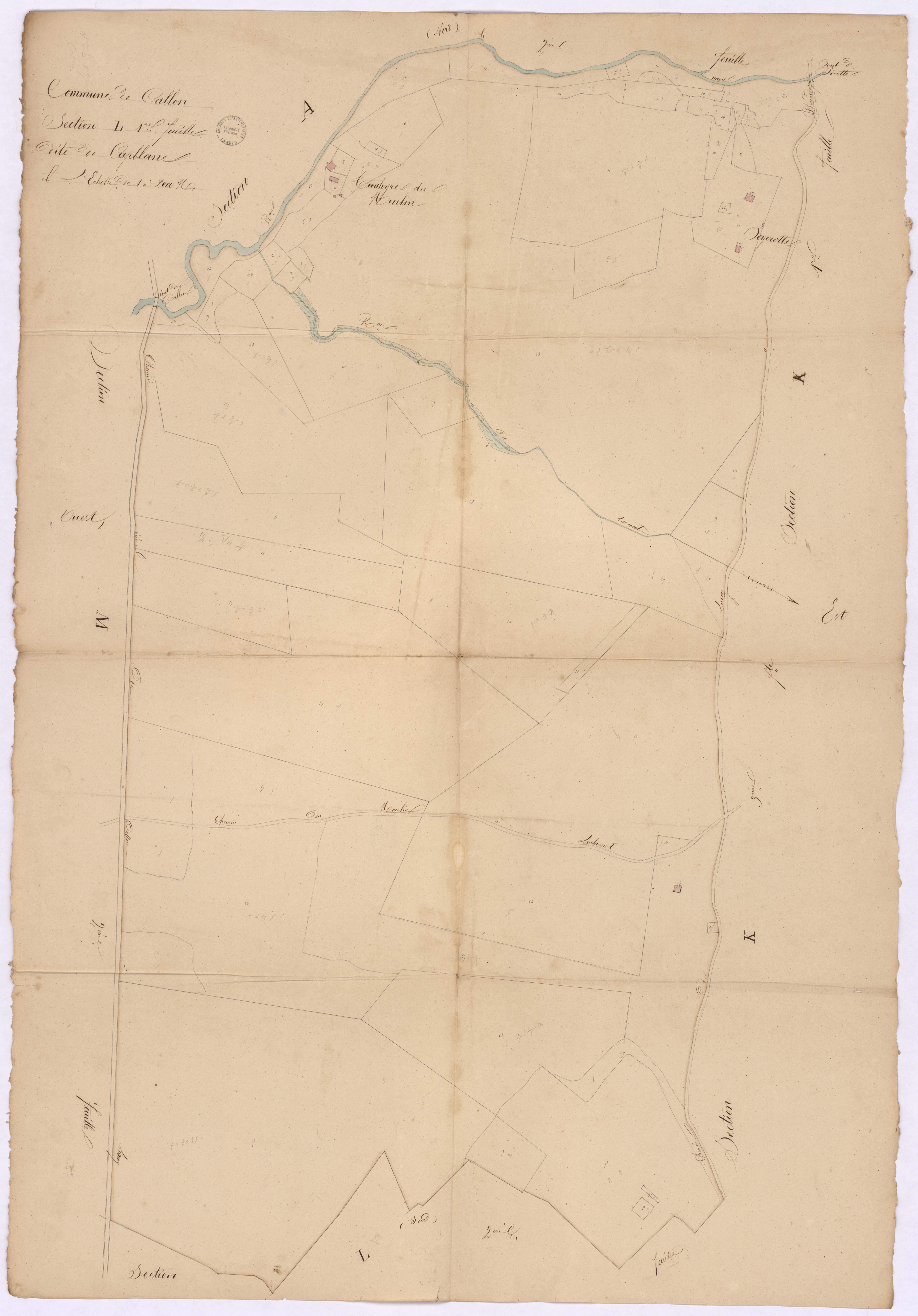 Callen - Section L, dite de Capblanc, 1re feuille