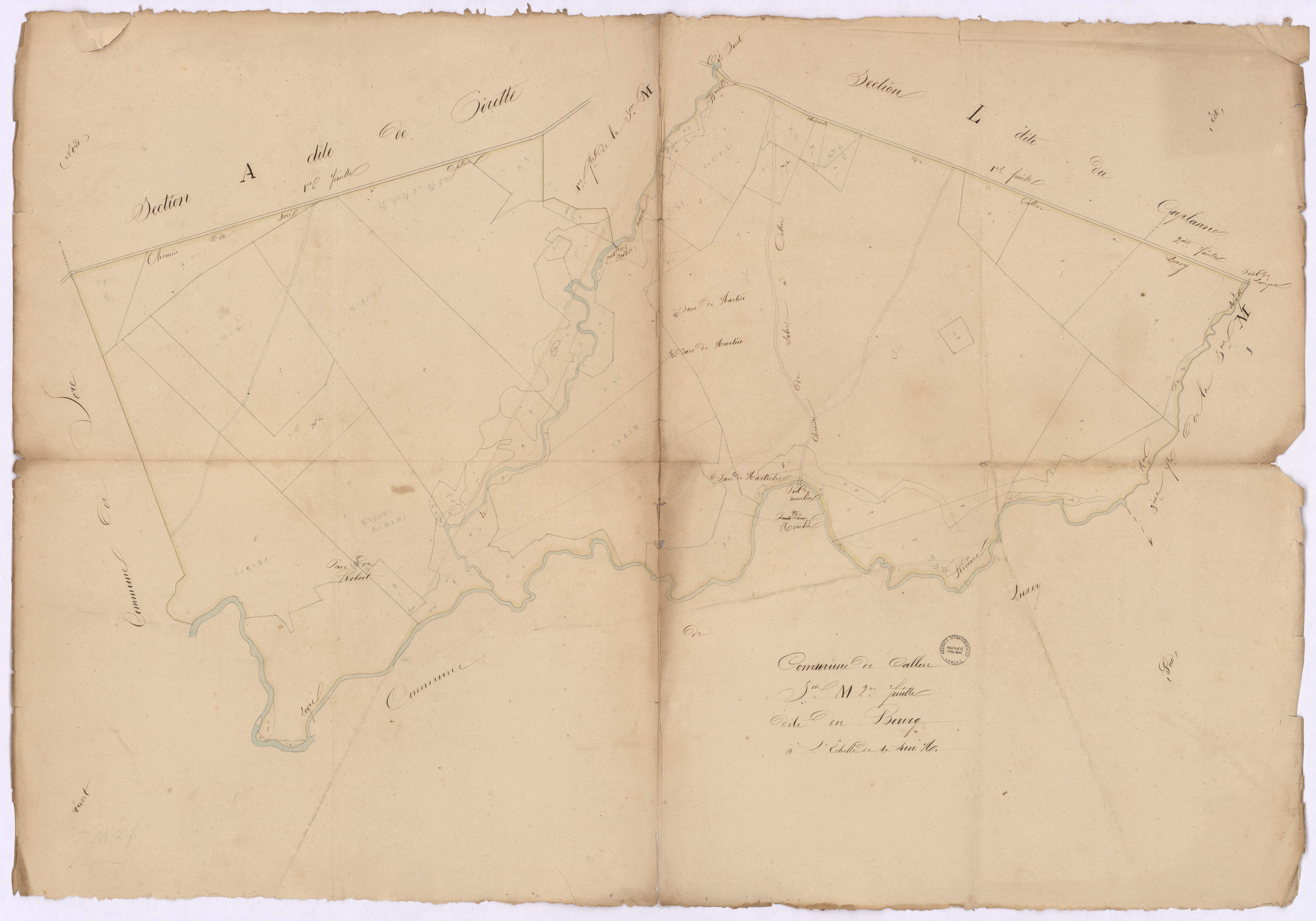 Callen - Section M, dite du Bourg, 2e feuille
