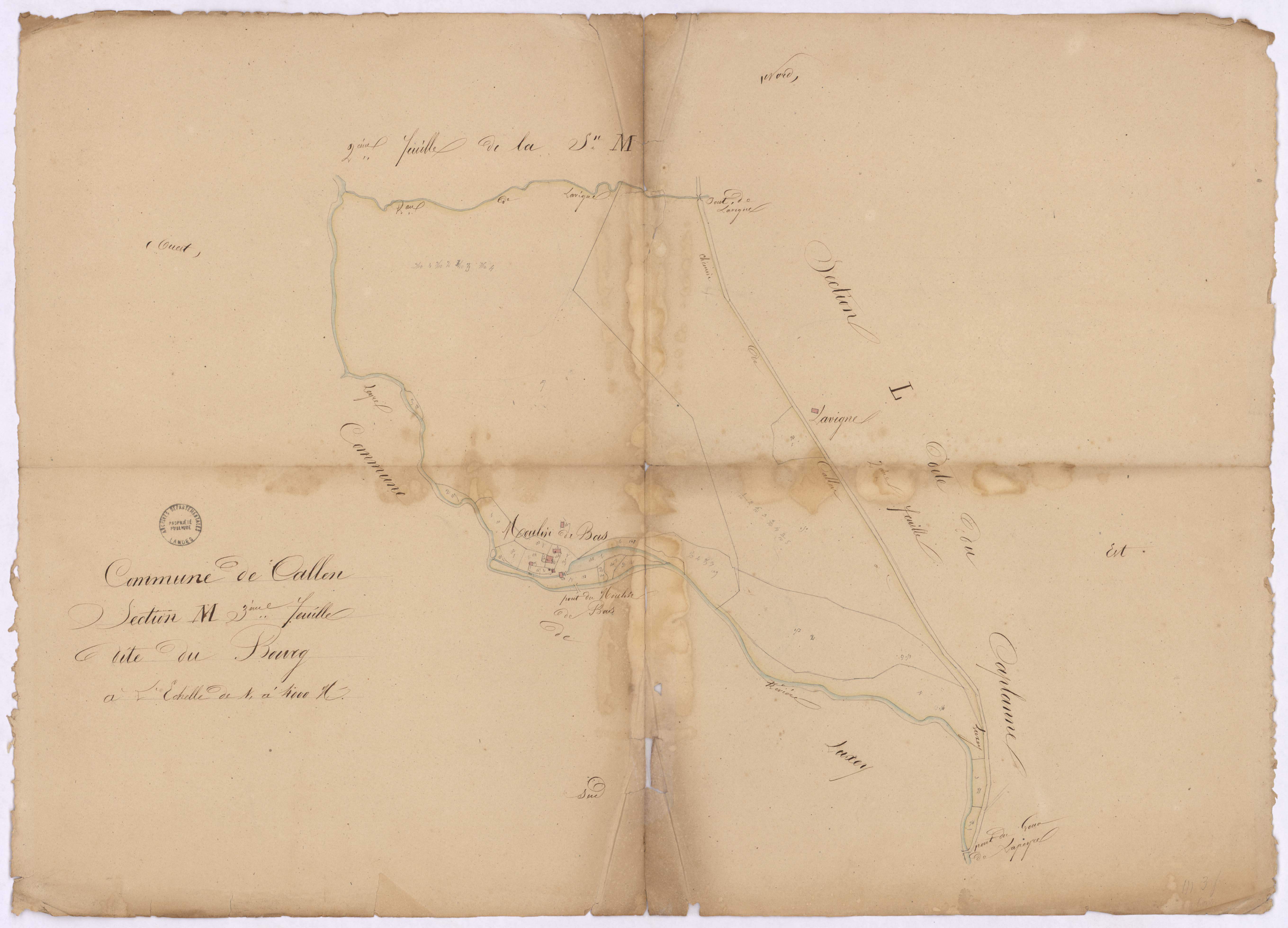 Callen - Section M, dite du Bourg, 3e feuille
