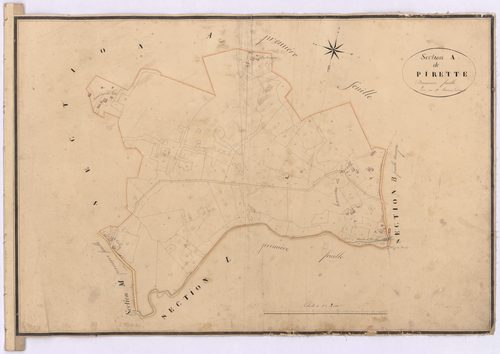Callen - Section A, dite de Pirette, 2e feuille, par Brun aîné géomètre