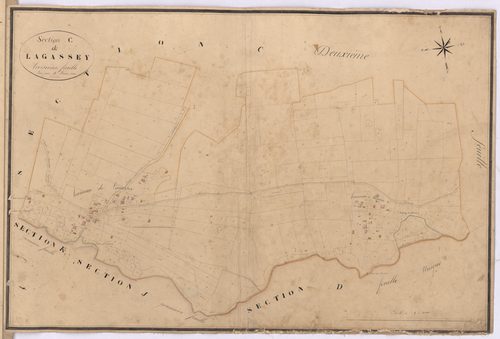Callen - Section C, dite de Lagassey, 3e feuille, par Brun aîné géomètre