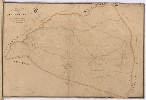 Callen - Section D, dite de Lucbernet-ouest, par Brun cadet géomètre