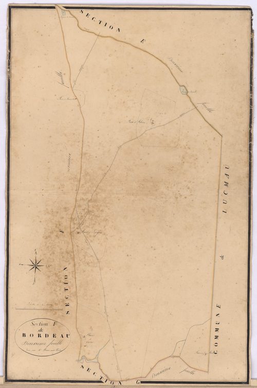 Callen - Section F, dite de Bordeau, 2e feuille, par Brun cadet géomètre