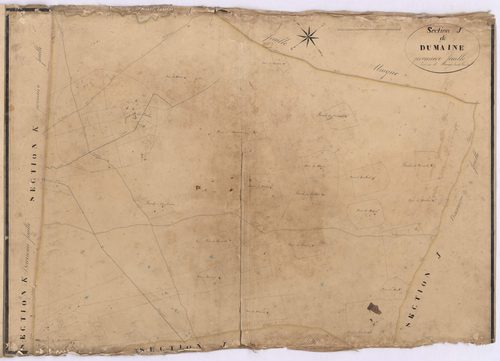 Callen - Section J, dite de Dumaine, 1re feuille, par Dauga Jeanté géomètre