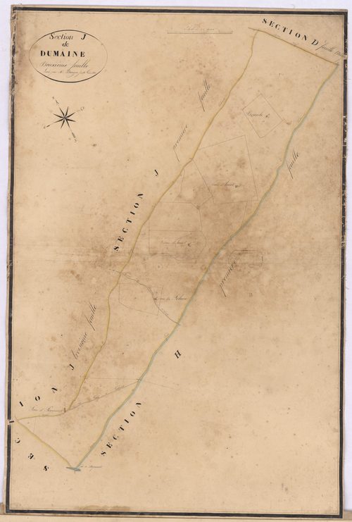 Callen - Section J, dite de Dumaine, 2e feuille, par Dauga Jeanté géomètre