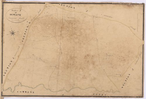Callen - Section J, dite de Dumaine, 3e feuille, par Dauga Jeanté géomètre
