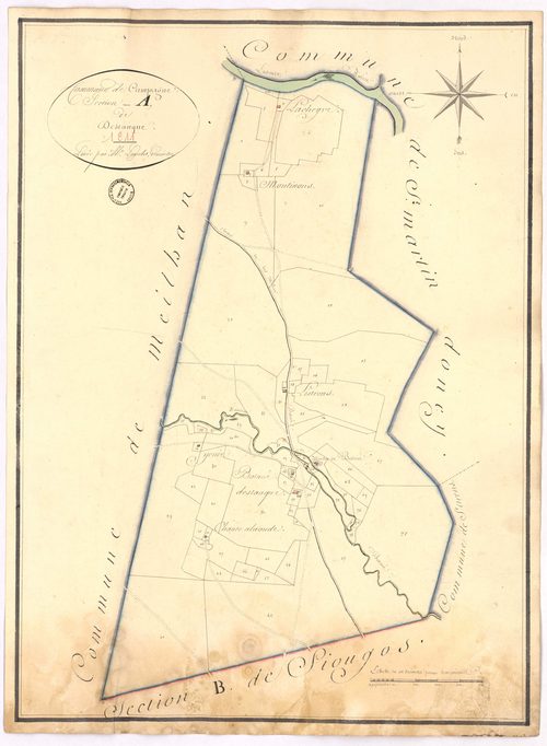 Campagne - Section A, dite de Destanque, par Lagrolet géomètre