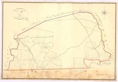 Campagne - Section B, dite de Siougos, par Lagrolet géomètre