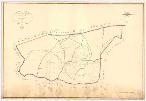 Campagne - Section E, dite de Bergosse, par Lagrolet géomètre