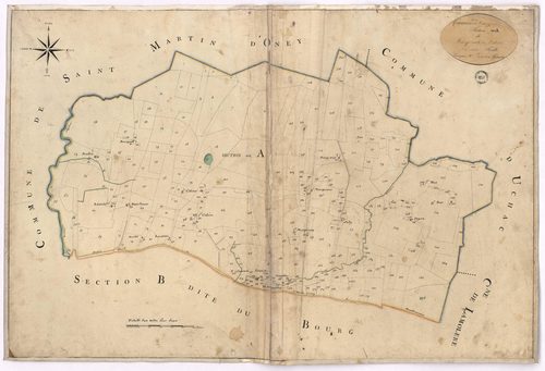 Campet-et-Lamolère - Section A, dite de Marquinat et Cabiro, par Préneron géomètre