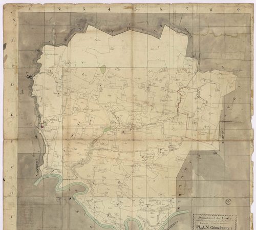 Campet-et-Lamolère - Plan géométrique, par Lobgeois, Loubery et Saint-Léger, géomètres