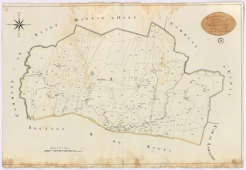 Campet-et-Lamolère - Section A, dite de Marquinat et Cabiro, par Préneron géomètre