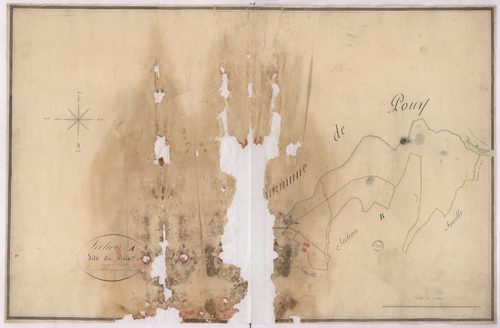 Candresse - Section A, dite du Bois, par Vergoignan géomètre