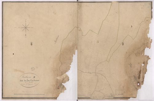 Candresse - Section B, dite du Bas Candresse, 1re feuille, par Vergoignan géomètre