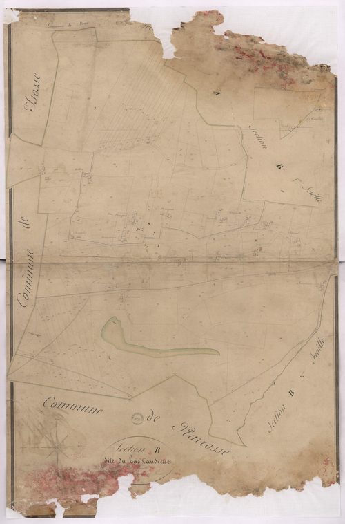Candresse - Section B, dite du Bas Candresse, 2e feuille, par Vergoignan géomètre