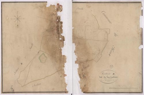 Candresse - Section B, dite du Bas Candresse, 3e feuille, par Vergoignan géomètre