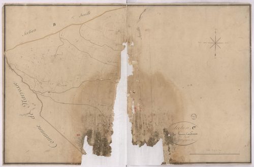 Candresse - Section C, dite du Haut Candresse, 2e feuille, par Vergoignan géomètre