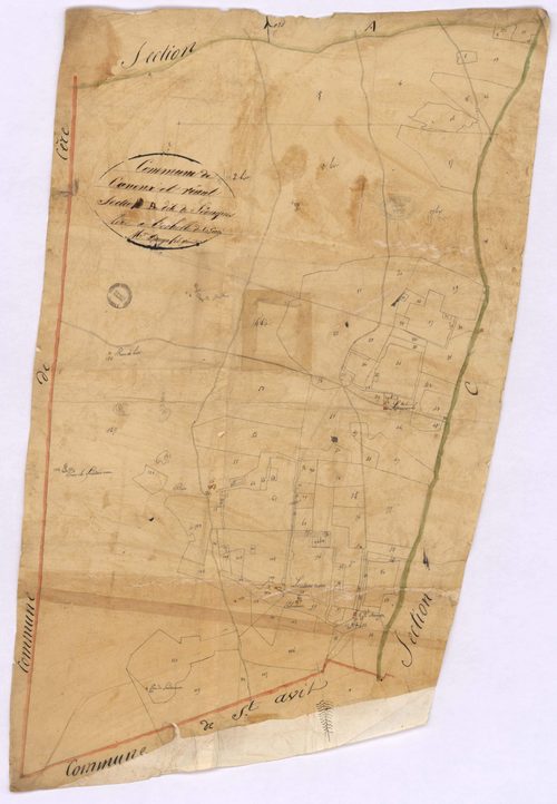 Canenx-et-Réaut - Section D, dite de Séouques, par Dauga fils géomètre
