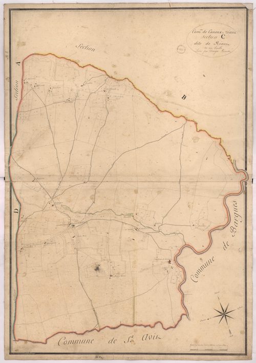 Canenx-et-Réaut - Section C, dite de Réaut, par Dauga  géomètre