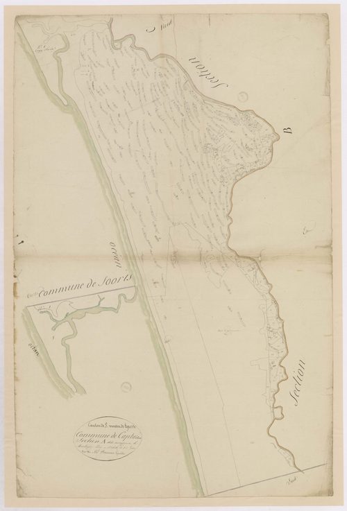 Capbreton - Section A, dite des Vignes et de la montagne, par B. Prèneron géomètre