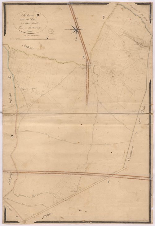 Carcarès-Sainte-Croix - Section B, dite de Vios, par Bernady géomètre