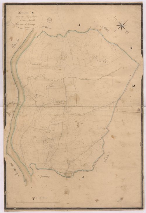 Carcarès-Sainte-Croix - Section E, dite de Pouchiou, par Bernady géomètre