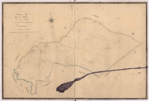 Carcarès-Sainte-Croix - Section G, dite de l'Eglise, par Bernady géomètre