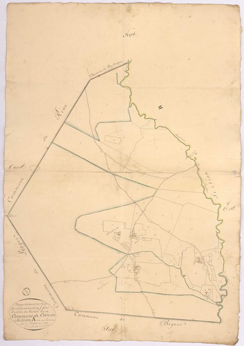 Carcen-Ponson - Section A, dite de Larrema, par Montauzié géomètre