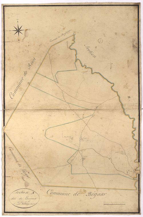 Carcen-Ponson - Section A, dite de Larrema, par Montauzié géomètre