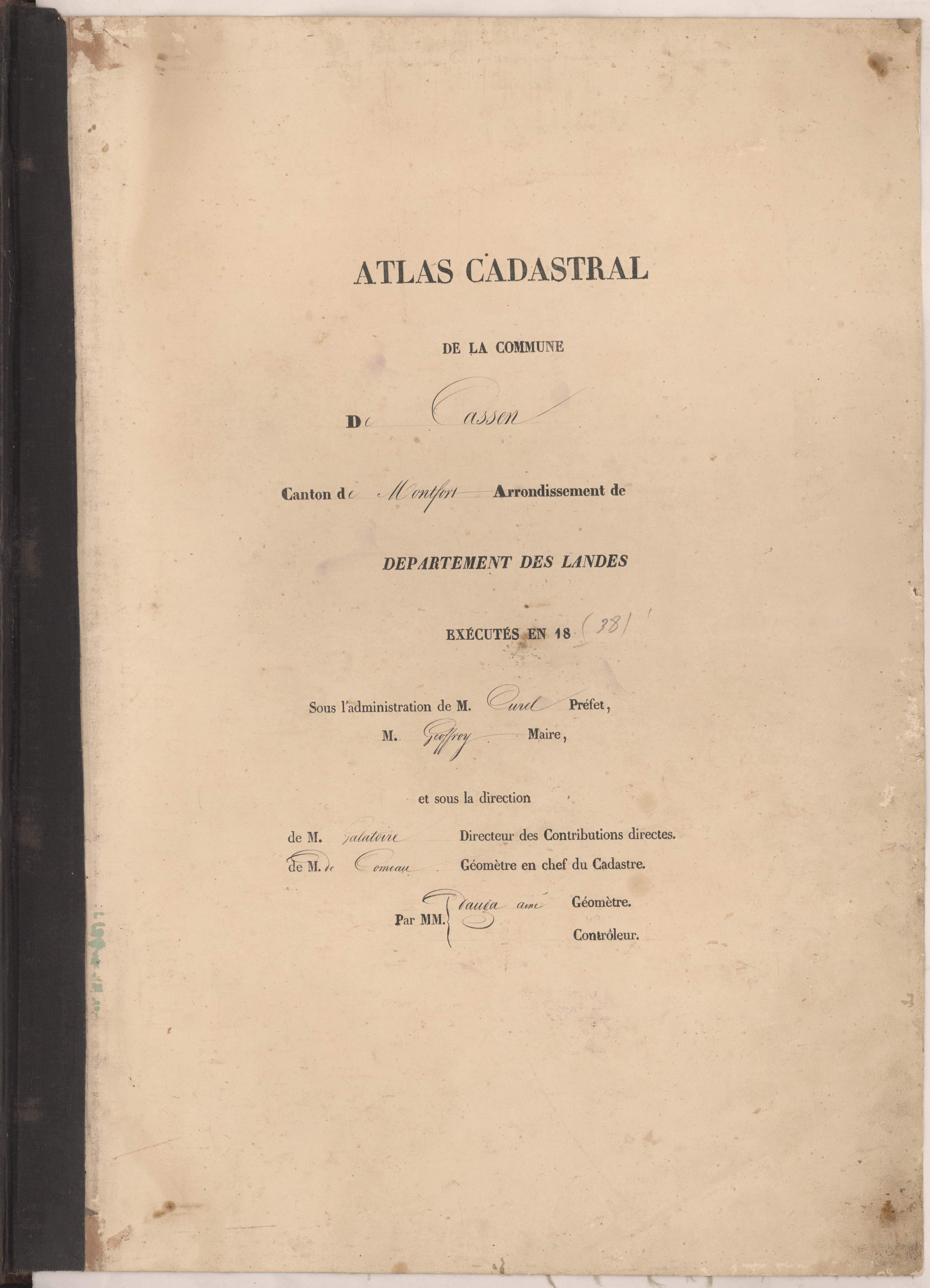 Cassen - Page de titre