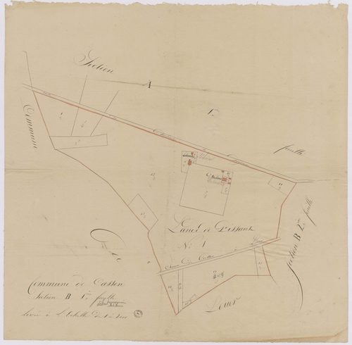Cassen - Plan du lieu-dit Lande de Pissant n° 1