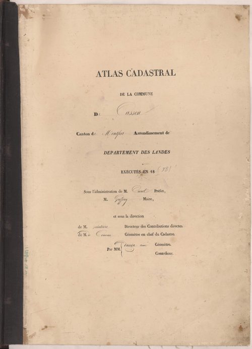 Cassen - Page de titre